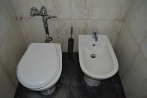 Most civilized public washroom ever, Calouste Gulbenkian, Lisbon, Portugal, 2015 